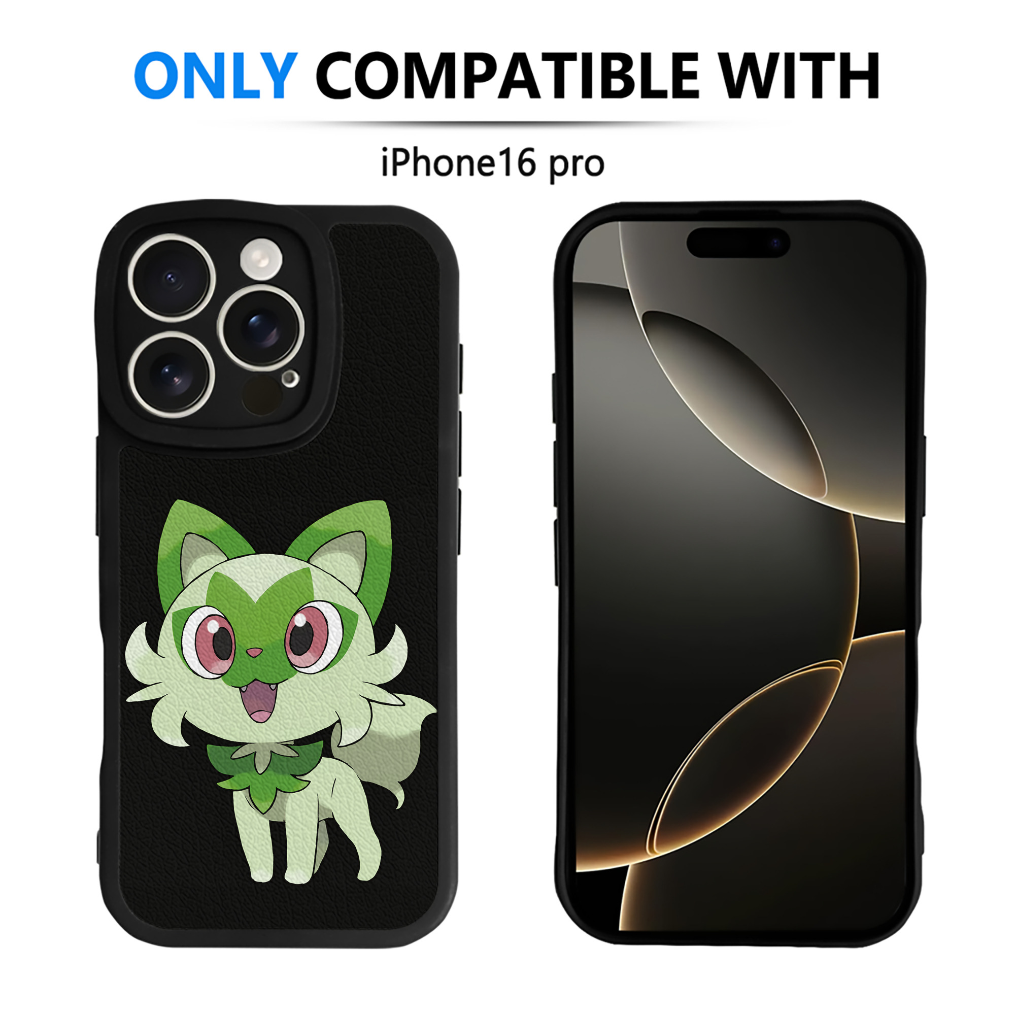 （画像用） ポケットモンスター Pokémon 【iPhone 16シリーズ対応】シリコンスマホケース（レザー調） 材質：シリコン